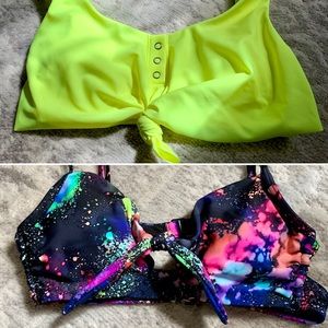 Brand new without tags, never worn, set of two small bikini tops